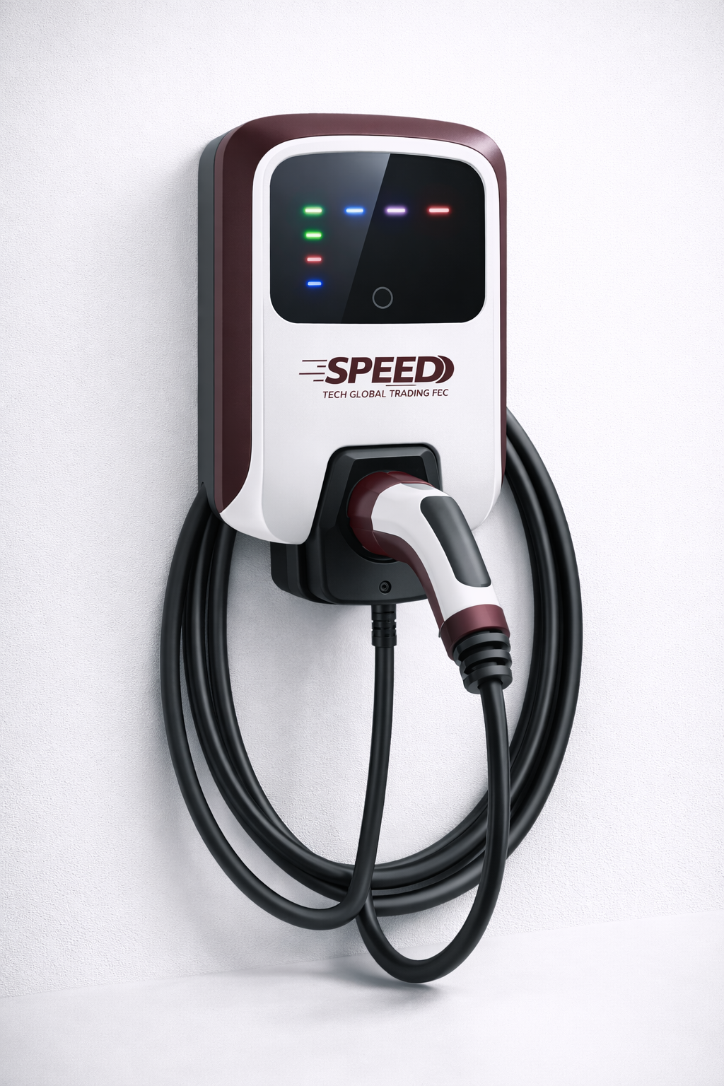 smart wall-mounted EV charger